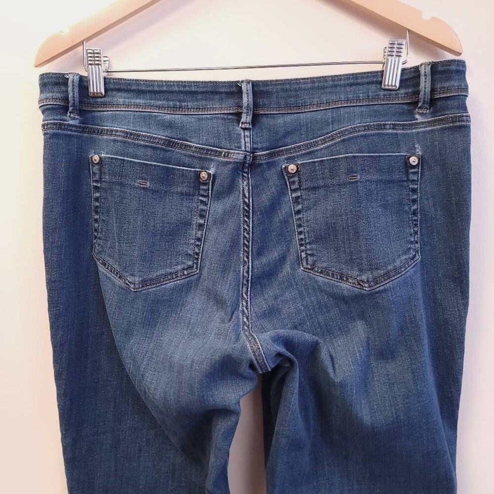 J Jill Denim Slim Ankle Jeans Size 12 Women's Pants Jean Authentic Fit Blue Jean - Picture 4 of 6